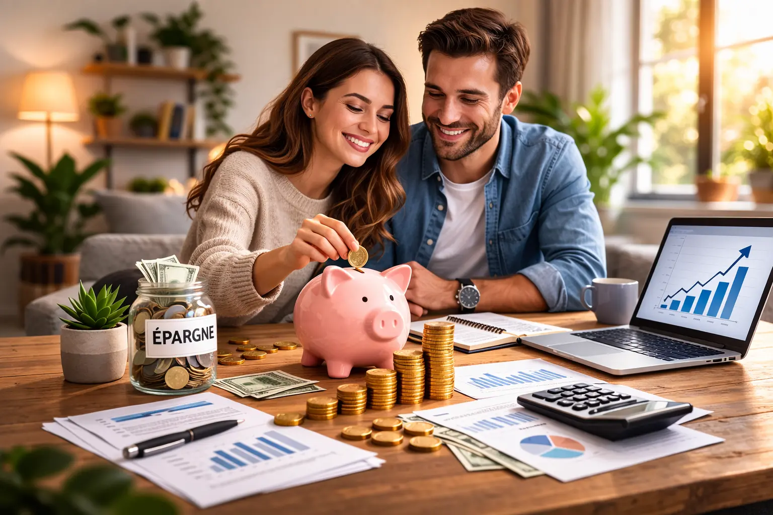 personne analysant un crédit avec documents calculatrice et ordinateur à la maison