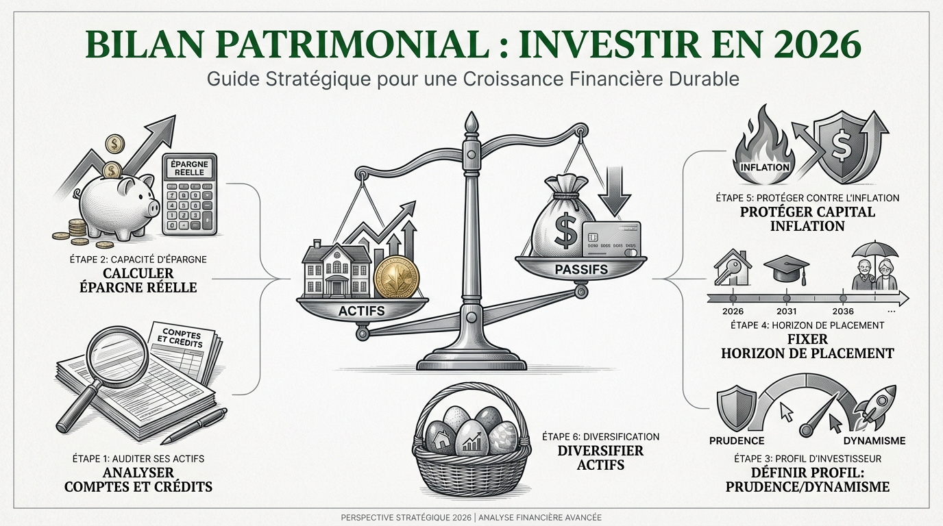 Analyse d'un bilan patrimonial pour préparer ses investissements en 2026
