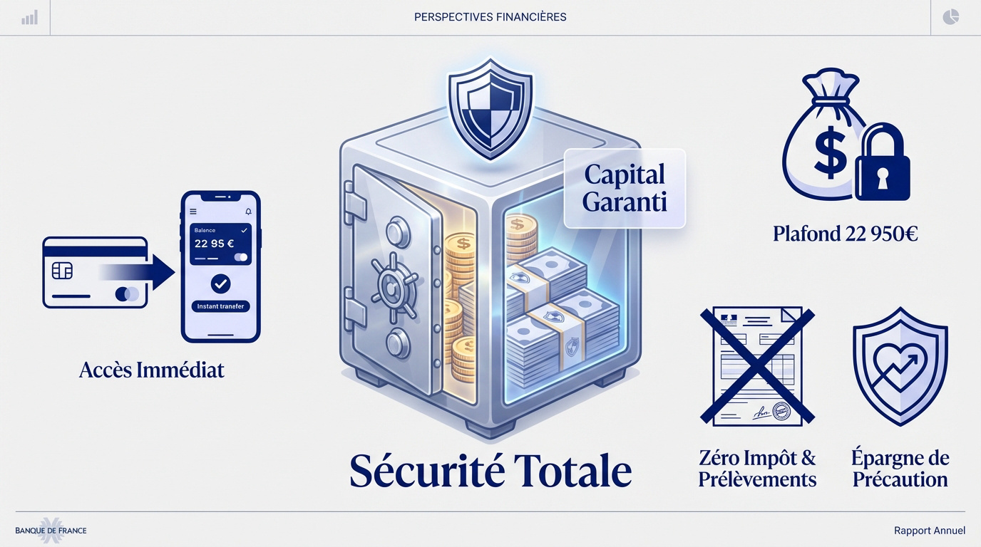 Coffre-fort symbolisant la sécurité et le plafond du Livret A